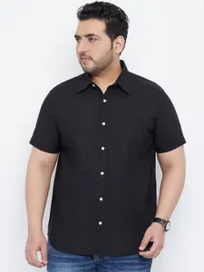 bigbanana Men Black Regular Fit Solid Casual Shirt