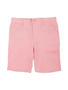 Allen Solly Junior Boys Coral Self Design Regular Fit Cotton Chino Shorts