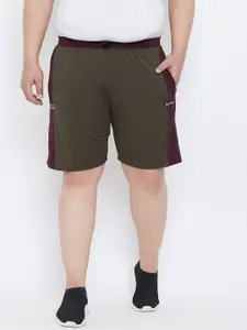 bigbanana Men Olive Green Solid Regular Fit Regular Shorts