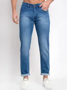 Rodamo Men Blue Slim Fit Mid-Rise Clean Look Jeans