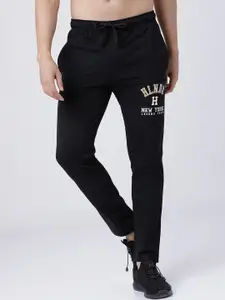 HIGHLANDER Men Black Solid Slim-Fit Track Pants