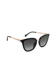 Aislin Women Grey & Rose Gold Cateye Sunglasses ES_14472-82-AS-2003-GRY-BKGL-CE-60-G