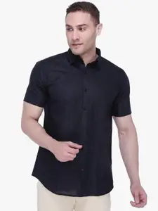 Southbay Men Black Slim Fit Solid Casual Shirt