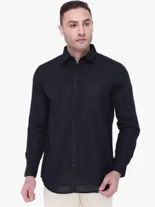 Southbay Men Black Slim Fit Solid Casual Shirt