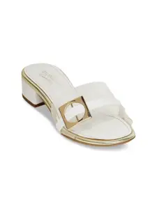 Monrow Women White Solid Sandals