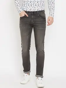 Crimsoune Club Men Grey Slim Fit Mid-Rise Stretchable Clean Look Jeans