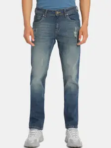 Cherokee Men Blue Regular Fit Mid-Rise Low Distress Jeans
