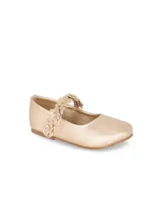 In Fashion By Solly Dolly Girls Gold-Toned Embellished Mary Janes
