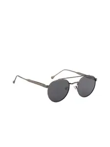 ROYAL SON Men Black Lens & Black Aviator Sunglasses CHI00104-C2-Black