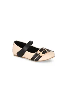 In Fashion By Solly Dolly Girls Cream-Coloured Colourblocked Mary Janes