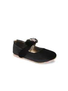 In Fashion By Solly Dolly Girls Black Embellished Mary Janes