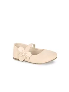 In Fashion By Solly Dolly Girls Beige Embellished Mary Janes