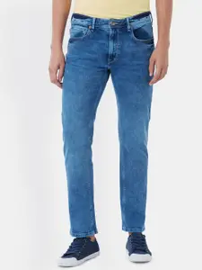 Pepe Jeans Men Blue Straight Fit Mid-Rise Clean Look Jeans