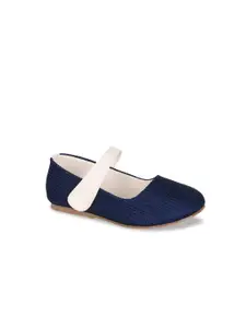 In Fashion By Solly Dolly Girls Navy Blue Woven Design Mary Janes