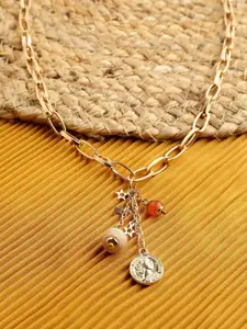 STREET 9 Gold-Plated Pendant Drop Necklace