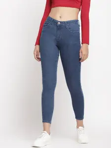 Belliskey Women Blue Super Skinny Fit Mid-Rise Clean Look Stretchable Jeans
