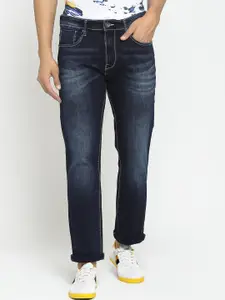 Pepe Jeans Men Straight Fit Mid-Rise Clean Look Stretchable Jeans