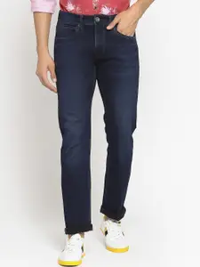 Pepe Jeans Men Blue Slim Fit Mid-Rise Clean Look Stretchable Jeans