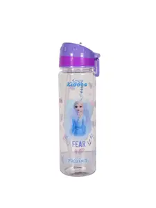 Smily Kiddos Kids Purple & Transparent Frozen 2 Elsa Printed Water Bottle