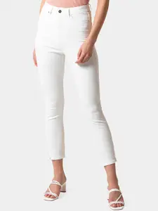 Forever New Women White Slim Fit Jeans