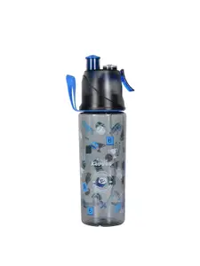 Smily Kiddos Kids Black & Blue Printed Sports Water Bottle