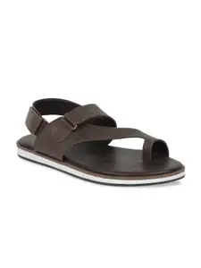 Bata Men Brown Solid Comfort Sandals