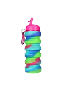 Smily Kiddos Kids Pink & Purple Printed Expandable & Foldable Water Bottle