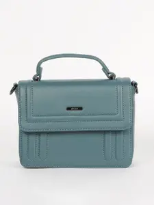 Ginger by Lifestyle Turquoise Blue Solid Satchel