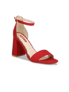 Bata Women Red Solid Sandals