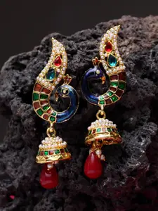 ANIKAS CREATION Multicoloured Contemporary Jhumkas