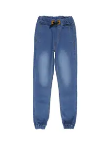 Urbano Juniors Boys Blue Jogger Mid-Rise Clean Look Jeans