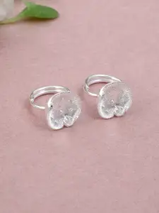 Silvermerc Designs Set Of 2 Silver-Plated Adjustable Handcrafted Toe Rings