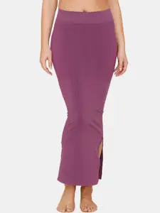 Zivame Women Purple Solid Saree Shapewear