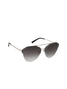 Get Glamr Women Black Lens Oversized Sunglasses with UV Protected Lens SG-LT-CH-251D-32