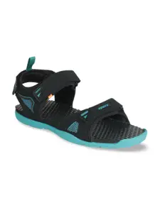 Sparx Men Black & Blue Sports Sandals
