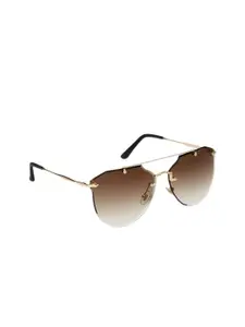 Get Glamr Women Brown Lens Oversized Sunglasses with UV Protected Lens SG-LT-CH-227D-32