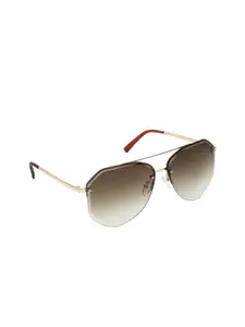 Get Glamr Women Brown Lens Oversized Sunglasses with UV Protected Lens SG-LT-CH-252D-32