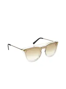 Get Glamr Women Brown Lens Cateye Sunglasses with UV Protected Lens SG-LT-CH-112D-25
