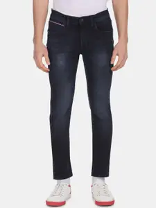U.S. Polo Assn. Denim Co. Men Blue Skinny Fit Mid-Rise Clean Look Jeans