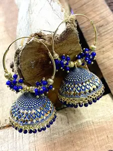 ANIKAS CREATION Blue Contemporary Jhumkas