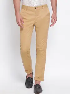 Turtle Men Khaki Slim Fit Solid Chinos