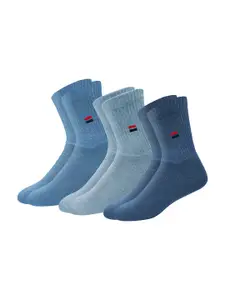 NAVYSPORT Men Pack Of 3 Solid Calf-Length Socks