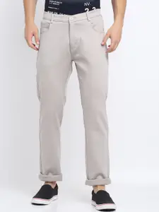 Rodamo Men Grey Slim Fit Stretchable Jeans