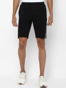 Allen Solly Tribe Men Black Colourblocked Slim Fit Regular Shorts