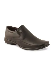 iD Men Black Slip On Formal Shoes