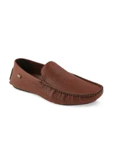iD Men Red Slip On Driving Shoes