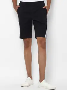 Allen Solly Tribe Men Black Solid Slim Fit Regular Shorts