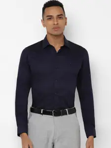 SIMON CARTER LONDON Men Navy Blue Slim Fit Printed Formal Shirt