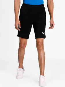 Puma Men Black Solid Regular Fit Cotton Sports Sustainable Shorts
