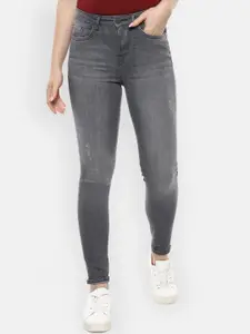 Van Heusen Woman Women Charcoal Skinny Fit Mid-Rise Clean Look Jeans